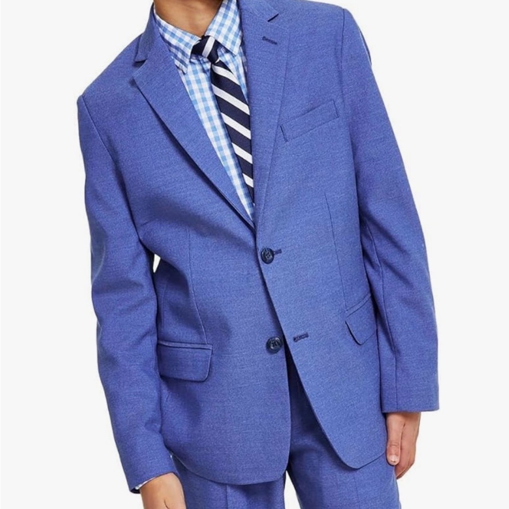 Tommy Hilfiger Boys' Blue Two-Button Suit Blazer